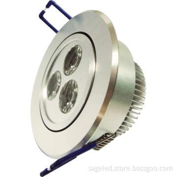 3W  LED ceiling lights bright silver